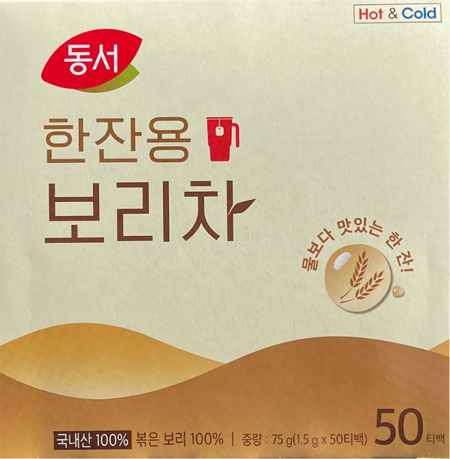 한잔용 보리차, 1.5g, 50개입, 1개