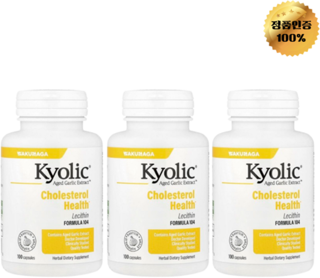 2+1 쿄릭 콜레스테롤 헬스 레시틴 함유 캡슐 100정, 3개