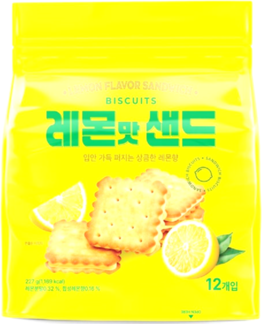 [달콤진] 레몬맛샌드, 227g, 1개