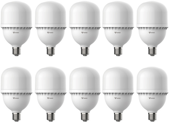 고네오 LED 보안등 30W E26 콘램프 가로등 창고 매장용, 10개, 전구색