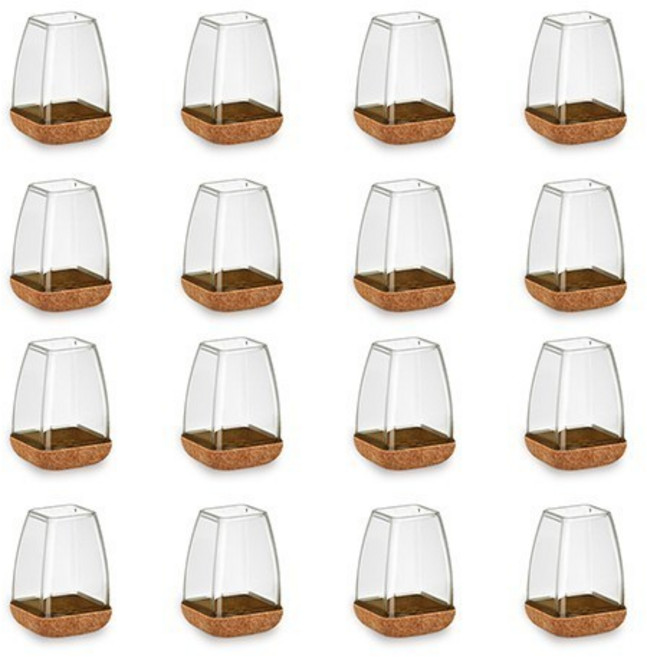 도토리 체어슈즈 사각 의자발 커버, 브라운, 48개