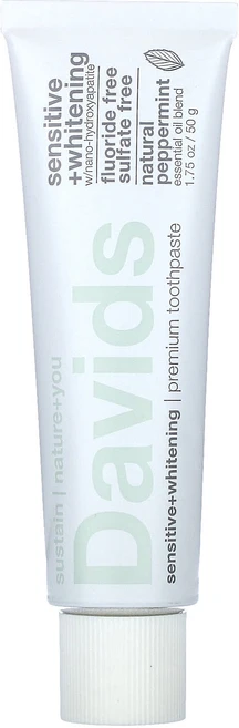 특별한효과 Davids 프리미엄 치약 민감성 미백 천연 페퍼민트 50g(1.75oz) 곧일시품절됩니다, Davids프리미엄치약민감성미백천연페퍼민트50g175o, 50g, 1개 - 쿠팡