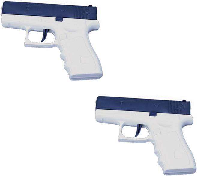 엠에스 글록물총 물놀이 미니물총 미니건 2개1세트, 네이비