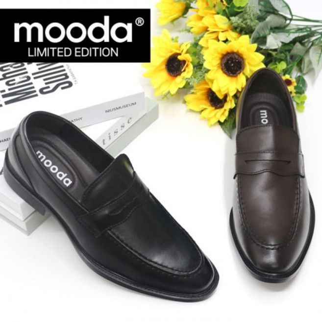 [무다 MOODA 남성로퍼] 블랙 브라운 가죽로퍼 페니로퍼 정장 캐주얼 남자비즈니스화 편한출근구두