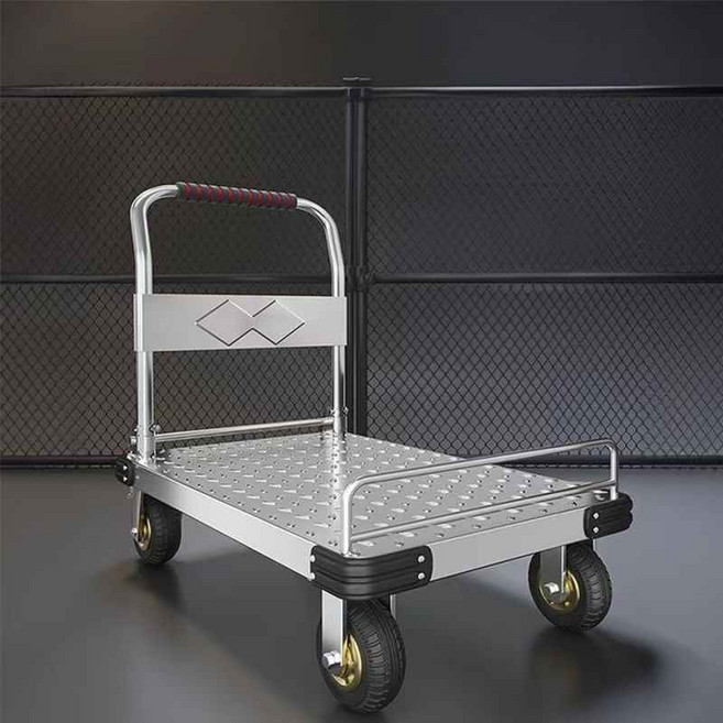 손수레 보강된 일반형 접이식카트, 1개, 은색