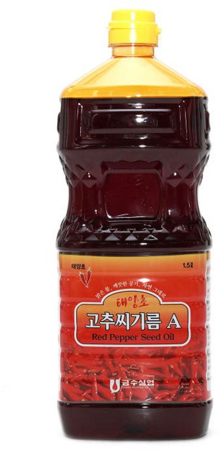 금수 프리미엄 태양초 고추씨기름A PET, 1.5L, 1개