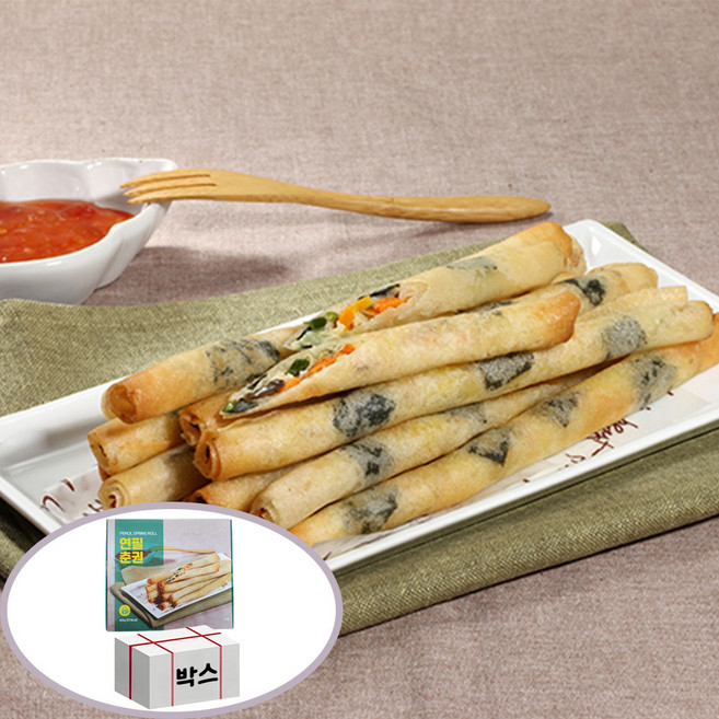 랜시푸드 연필춘권 1box(20G x 20EA x 20PK)(아이스박스+냉매제포함가격), 400g, 20개