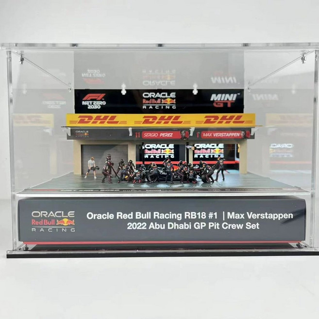 1/64 레드풀 다이캐스트 모델 MINIGT 미니어처 F1 모형 피규어, A. F1 레드불 세트