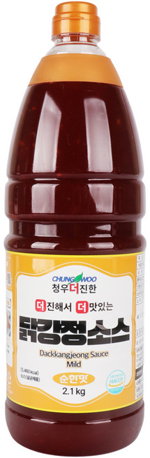 청우 더진한 닭강정 소스 순한맛, 2.1kg, 1개