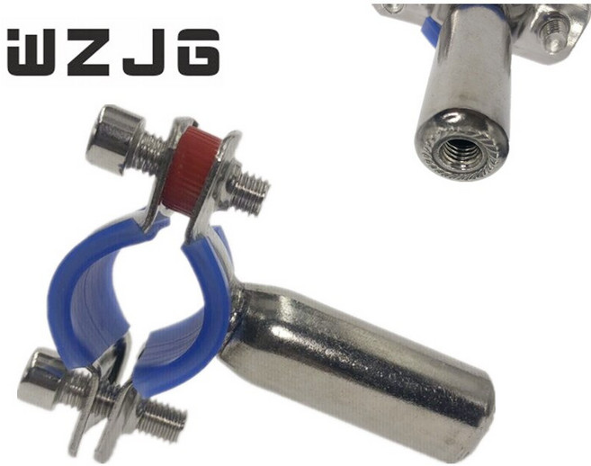 304 스테인리스강 포옹 후프 연장 용접 너트 원형 호스 클램프 서스펜션 파이프 클립 현장용가정용 패스너 2 개, 25-28mm, 2)25-28MM