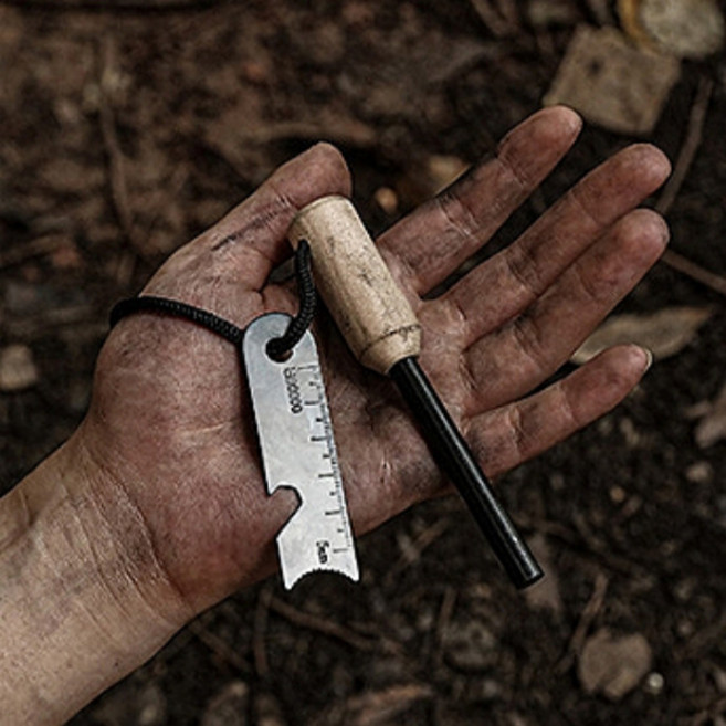 파이어 스틱 부싯돌 스타터 스틸, 파이어스틱01470GA, 1개