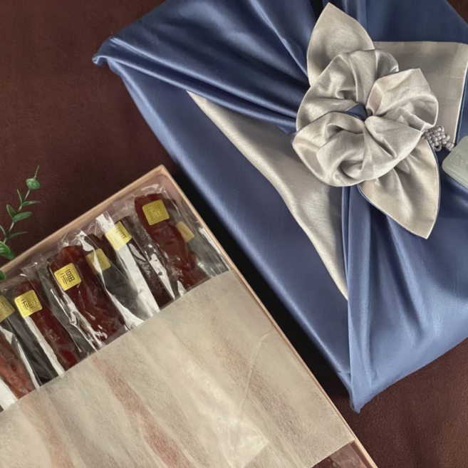 한자연 명인 수제 효 도라지정과 상견례 명절 선물 세트 추석 설날 청색, 1박스, 700g