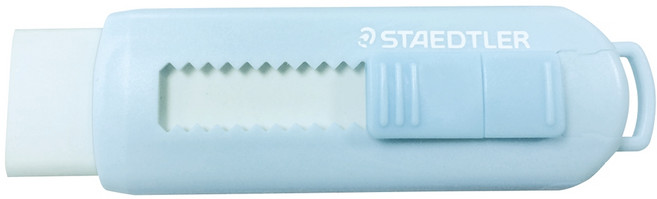 스테들러 슬라이딩 칼라 지우개 리필 세트, 5개, 지우개 파스텔 블루