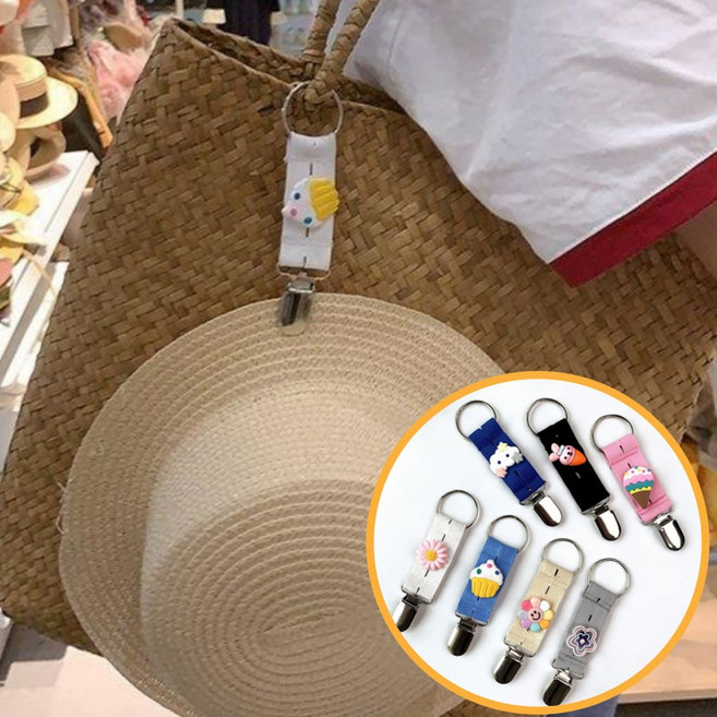 드리숲 휴대용 가방 모자걸이 집게 귀여운 클립 여행용