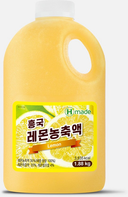 흥국 레몬 플러스 에이드 원액 60%, 1.5L, 1개