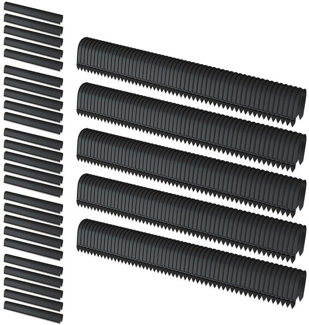 폼보드 스테이플러용 PEX 파이프 스테이플 1650개 2.5~5.1cm(1~2인치) 폼 보드용 3.8cm(1-1/2인치) 스테이플 전문 바닥 난방 파이프 바인딩 (스테이플러, 블랙