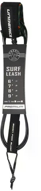 서핑보드 발목 스트랩 로프 발목줄, 7mm 10ft black
