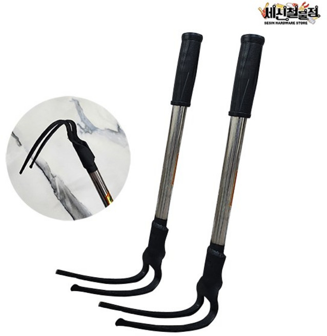 국산 오성 용접 농기구 두발 괭이 400 / 600 한손괭이, 40cm, 1개