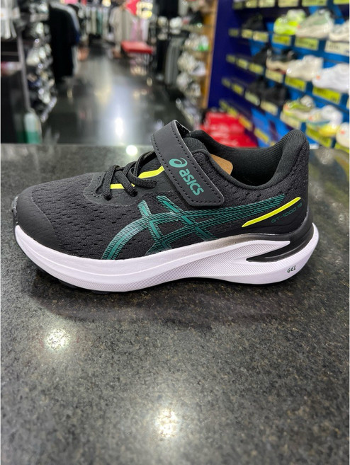 亞瑟士 ASICS GT-1000 13 PS 中童 支撐型 慢跑鞋 - 黑藍 魔鬼氈