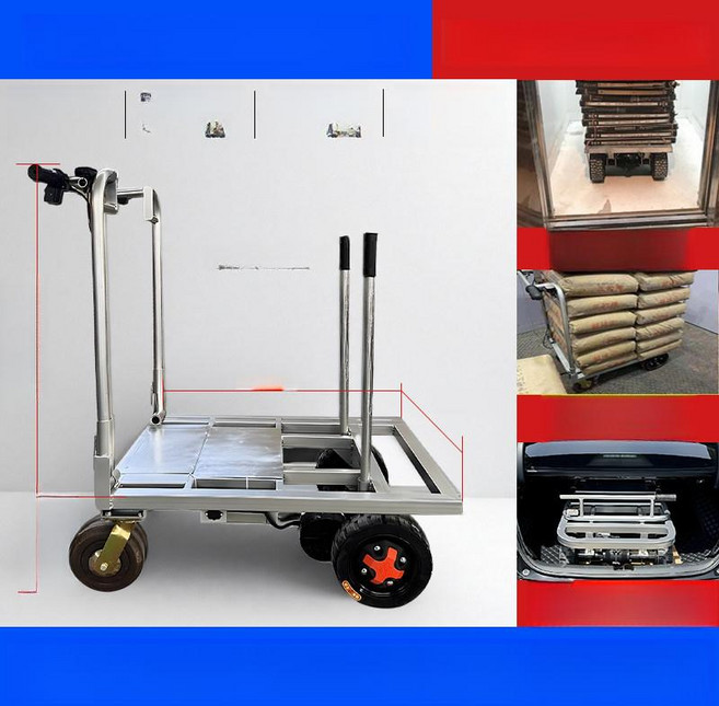 전동대차 전기 계단 구르마 운반카트 운반기 전동수레 구루마 손수레 타일카트, 1개, 타일 12A 리튬 배터리 90 1m