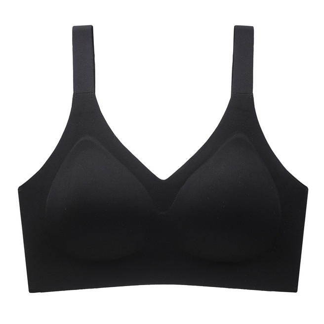 M~6XL 빅사이즈노와이어브라 프리미엄 수딩 심리스브라 가슴압박브라