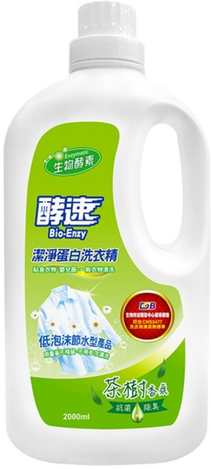 【多益得】酵素洗衣精500ml/946ml/1000ml/2000ml 任選組/箱購區/, 1個, 茶樹香氛一入/
