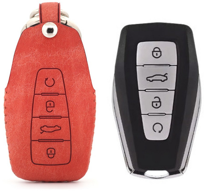 페레노 르노 그랑 콜레오스 호환 가죽 키 케이스 키홀더 국내제작 PR01, 푸에블로 핑크