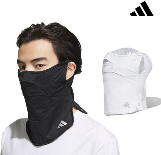 아디다스골프 아디다스 남녀 냉감 UV 차단 페이스 커버 HT5741 HT5742 쿨마스크 바라클라바, HT5742 블랙/S, HT5742 블랙, 1개