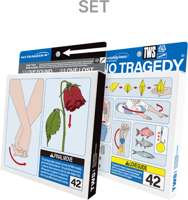 [2종세트] 투어스 NO TRAGEDY 미니 5집 앨범 TWS 일반반+하드슬리브 증정