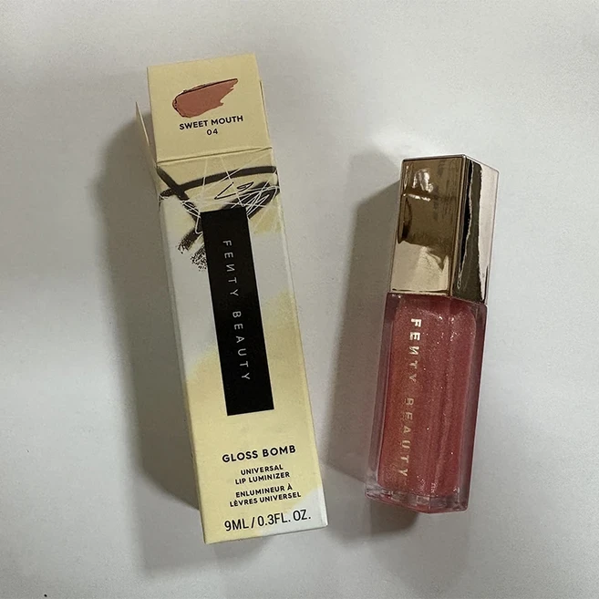Fenty Beauty Gloss Bomb 립글레이즈 멀티 컬러 모이스트 샤인 글리터 립 플럼퍼 메이크업 초보자 리퀴드, 08 Sweet Mouth, 08 Sweet Mouth