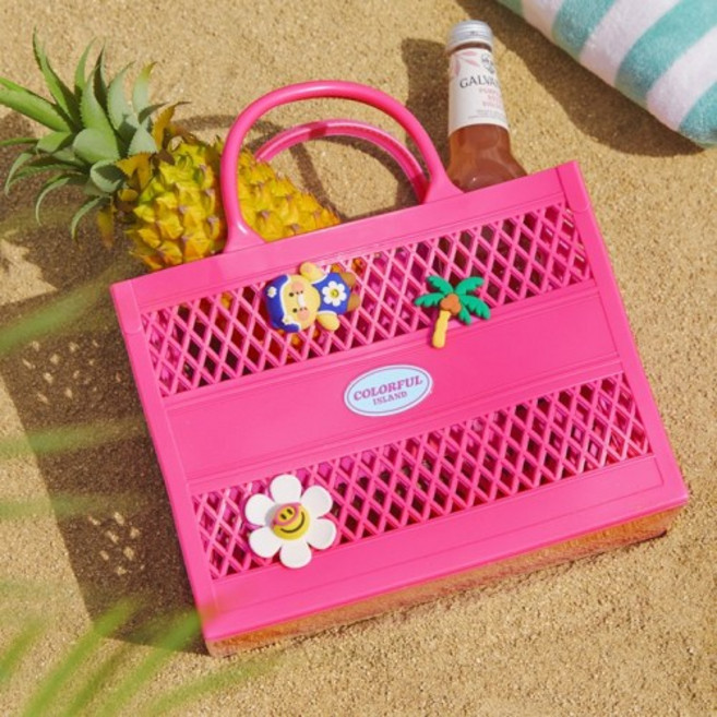 KAKAO FRIENDS 가방 백 [세트]위글위글X카카오 젤리백&실리콘참 SET 춘식이