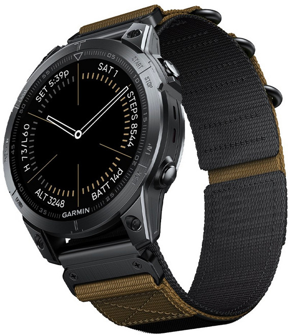 별다섯 가민 퀵핏 스트랩 26mm 인스팅트 3 50mm 2X / 택틱스 8 51mm 7 / 피닉스 8 51mm 7X 6X 5X / 디센트 MK 3 51mm 1 2, 벨크로 익스트림 밴드 라이트브라운/블랙