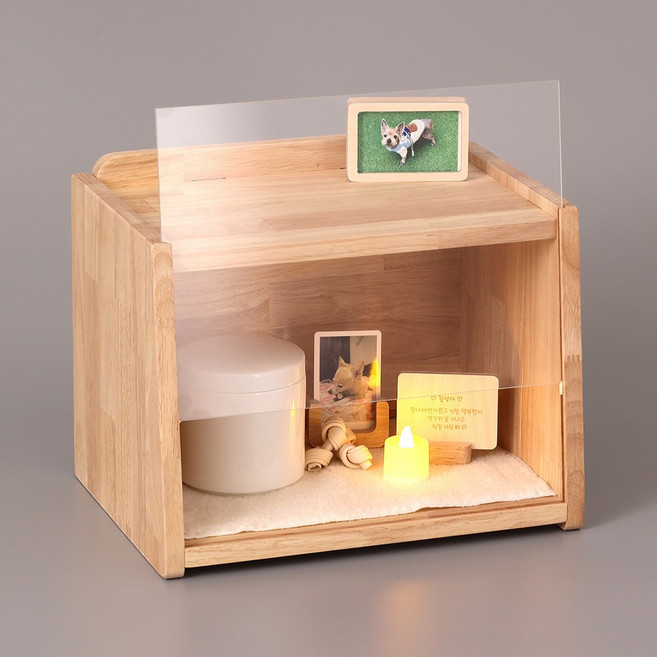 강아지 고양이 반려동물 추모함 유골함 보관함, 1개