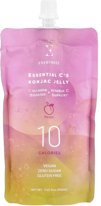 Everydaze 에센셜 C 곤약 젤리 복숭아 맛 150ml(5.07fl oz), 1개 - 쿠팡