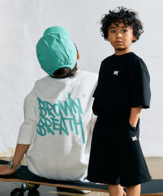 브라운브레스 KIDS brownbreathkids KIDS TAG COTTON MTM SETUP(SHORTS) - 2COLOR