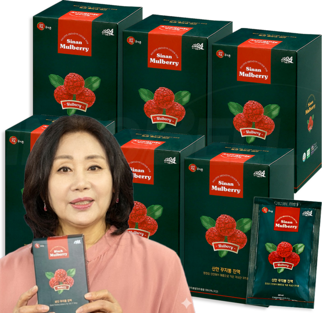 [TV홈쇼핑정품 인포벨]홍여진 신안 꾸지뽕 진액 엑기스 부모님 어르신 건강 선물 국내산 구지뽕 열매 즙, 60개, 60ml