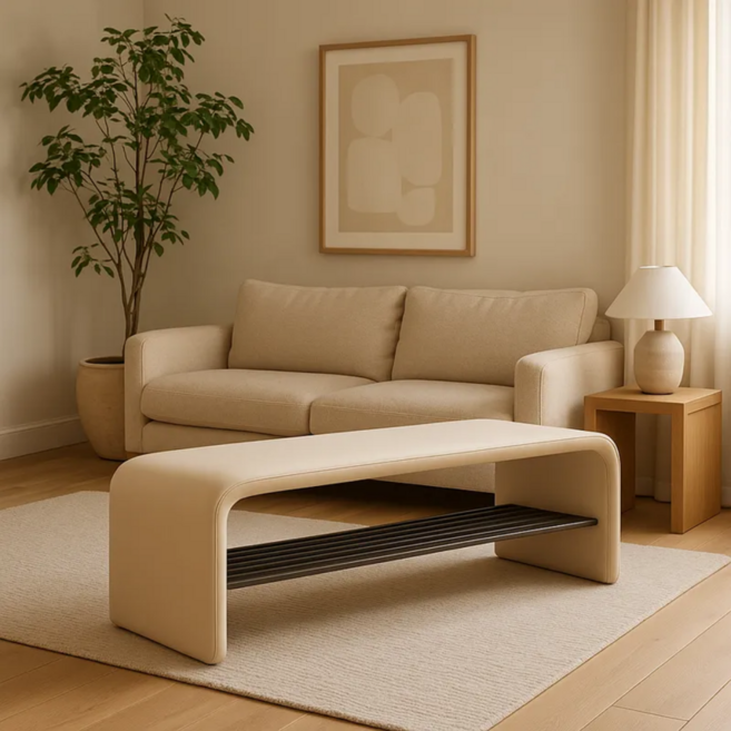 현관 벤치 의자 입구신발장 원룸 북유럽 수납장 인테리어, 1단, 밀크화이트 100x35x40