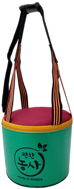 편한농사 농사방석 원터치버클 대 22cm 색상랜덤, 1개