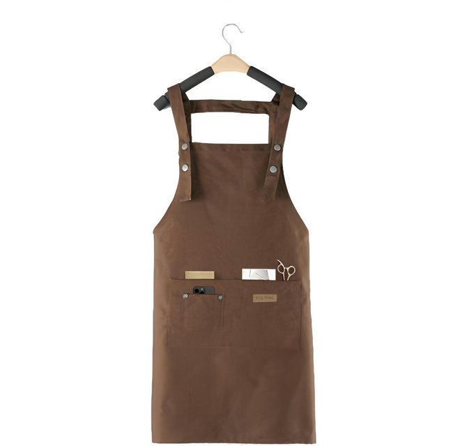 스토리빙 바리스타 H형 방수 앞치마, 브라운, 1개