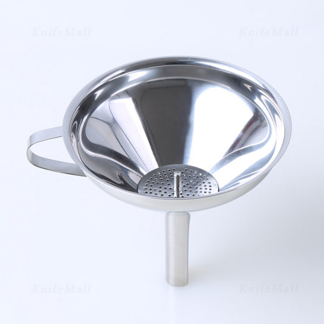 스텐 망 깔때기 - 중 130mm 오일 거름망 필터, 1개