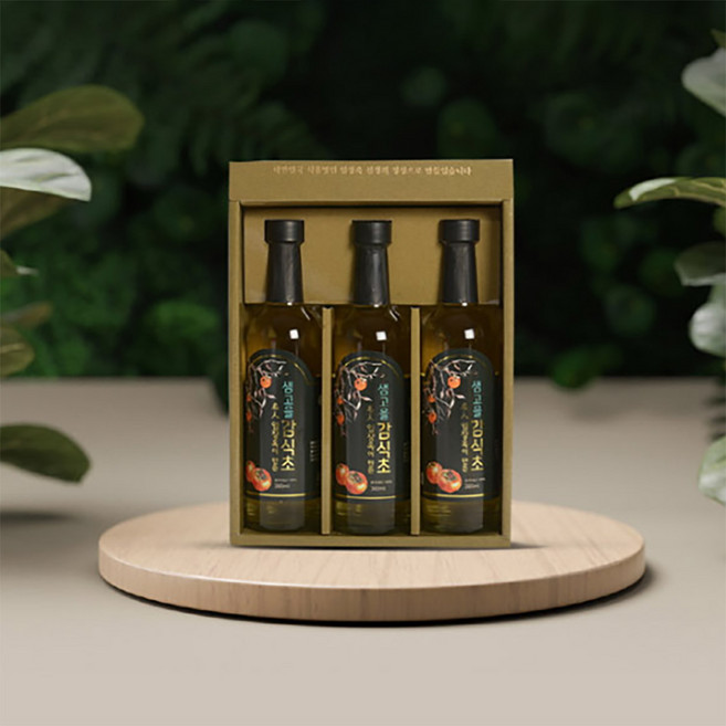 샘고을 감식초 명인 선물세트 1호 설 추석 어르신 명절선물, 380ml, 1