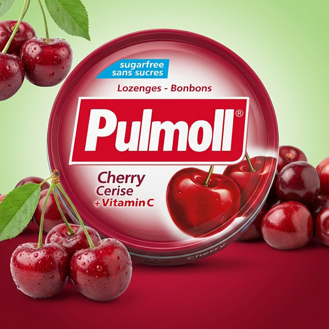 펄몰 체리맛 무설탕 사탕 독일산, 45g, 2개