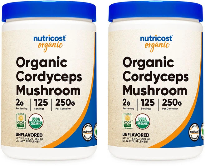 뉴트리코스트 오가닉 동충하초 파우더 250g 무맛 2개 - 쿠팡