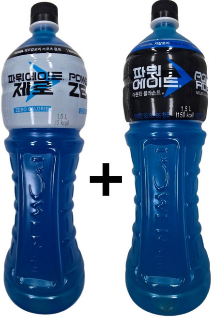 파워에이드 1.5Lx1 + 파워에이드 제로 1.5Lx1 = (1세트), 2세트, 1.5L
