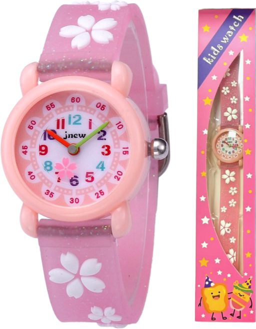 재재팩토리 아동용 플라워 교육 손목시계 선물용
