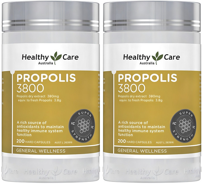 헬시케어 프로폴리스 드라이 엑스트렉트 3800mg 소프트캡슐, 200정, 2개