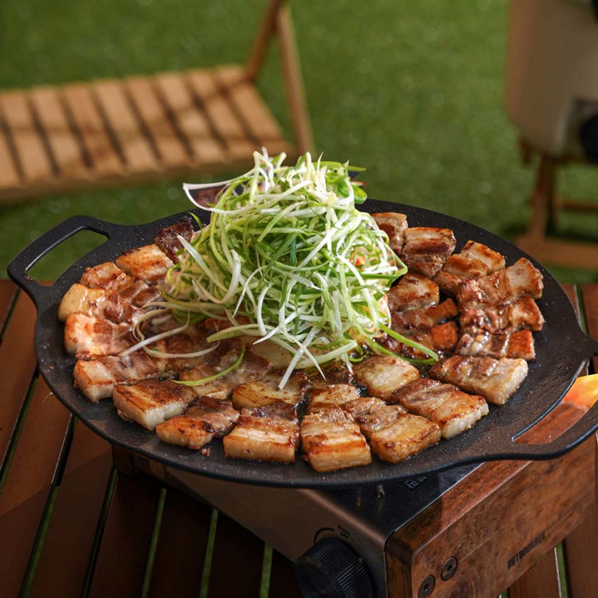 캠핑 그리들 불판 가마솥 솥뚜껑 코팅 아리수 그리들, 아리수 그리들 L + 전용가방, 1개