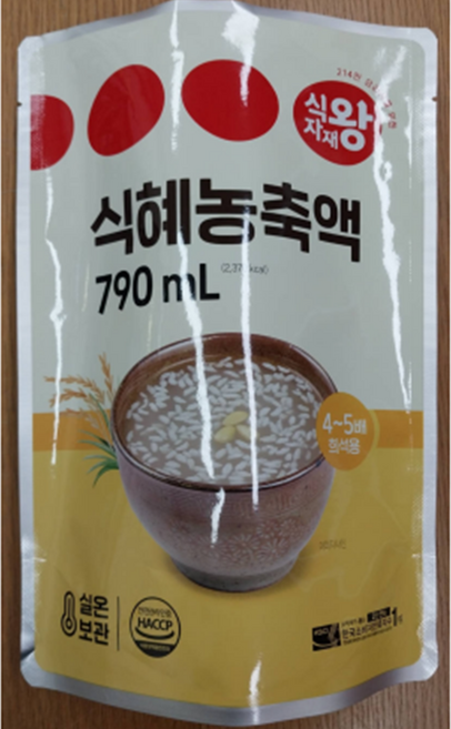 식자재왕 식혜농축액, 790ml, 3개