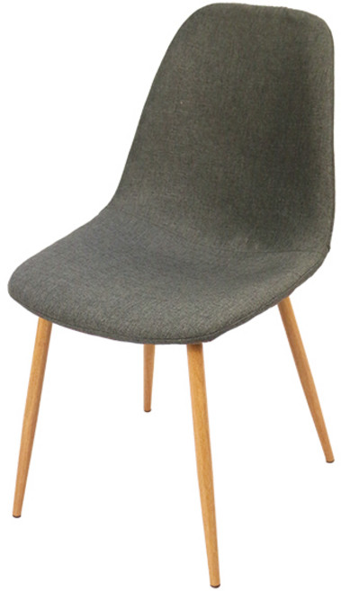 光悅制作 路易餐椅 針織布餐椅, 灰色, 1件