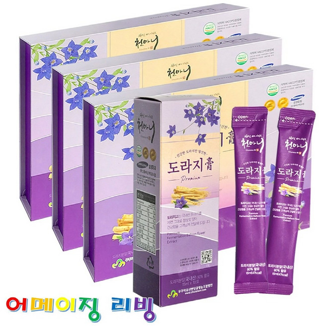무주 천마니 도라지고 스틱 30포X3박스 9 + 사은품 차 엑기스 원액 진액 사포닌 아니노산 칼슘 철분 비타민 무기질 환절기 면역 기침 가래 기관지 목 건강 키작은아이 국내산, 150ml, 3박스